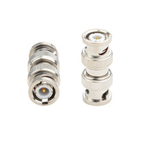 Adaptador Recto BNC-J3 al por Mayor, Conector RF de Cobre Puro Macho a Macho de 6G con Pin Interno, Cabeza Única