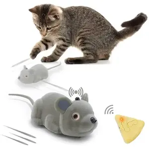 Hot bán mềm dễ thương Pet mèo đầy màu sắc nhỏ vui vẻ tương tác chuột sang trọng Đồ chơi chuột đồ chơi cho mèo trong nhà với catnip