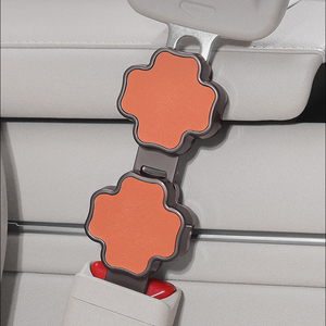 YECAI Rallonge de <span class=keywords><strong>ceinture</strong></span> de sécurité robuste en acier, recouverte de <span class=keywords><strong>cuir</strong></span>, avec boucle de sécurité, pour siège enfant, compatible Honda - Product Image 2