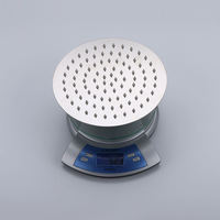 Ensemble de douche encastré moderne en laiton et acier inoxydable, avec robinet mural de salle de bain, style classique en céramique, pommeau de douche pluie et douchette à main