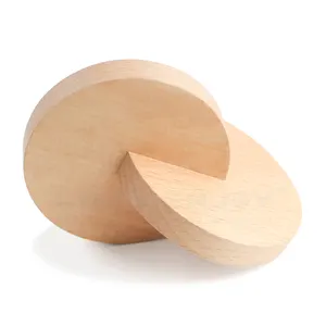 Leaderjoy-Discos de enclavamiento, Material educativo Montessori de madera de haya, Juguetes