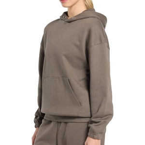 Trendy Brand New Loose Autumn Winter Plus Size Custom Logo Printed 100% Cotton <b>Workout</b> Women's Long Sleeve <b>Hoodies</b> - Product Image 2