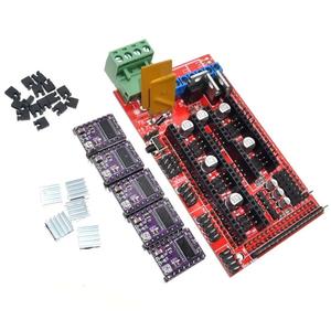 Impresora <span class=keywords><strong>3D</strong></span>, 1 unidad de <span class=keywords><strong>Mega</strong></span> 2560 + 1 unidad de panel de control RAMPS 1.4 + 5 unidades de controlador de motor paso a paso DRV8825 Reprap para kit de impresora <span class=keywords><strong>3D</strong></span> - Product Image 1