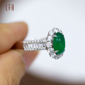 Anillos de Boda Personalizados de Oro de 18K, Oro Sólido Real de 10K, 14K y 18K con Esmeralda Natural, Oro Real de 18K - Product Image 2