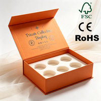 Boîte d'emballage en carton rigide avec couvercle magnétique haut de gamme pour flacon de parfum de luxe et coffrets cadeaux cosmétiques, boîte à couvercle rabattable magnétique