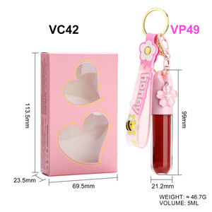 MLM Venta Caliente Set de Llaveros de Brillo Labial Personalizados, Aceite Labial Brillante Multicolor, Vegano, Libre de Crueldad Animal, Hidratante, Larga Duración, Marca Privada - Product Image 1