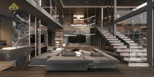 Villa ultra-moderne sur mesure à plusieurs niveaux avec balcons en verre et terrasses superposées, service de rénovation et de conception - Product Image 4