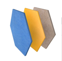 Panneaux muraux insonorisants en feutre acoustique en fibre de polyester NRC 0.8, épaisseur 9 mm, écologiques, ignifuges, pour hôtels et appartements, faciles à poser