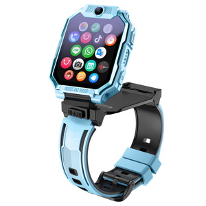 Montre connectée pour enfants AS23 4G, écran OLED carré, IP67, LBS+GPS+WIFI, double caméra, appels vidéo, appels bidirectionnels, bouton <span class=keywords><strong>SOS</strong></span>, réveil, carte SIM - Product Image 4