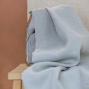 100% algodón peinado orgánico tejido ecológico ligero tela de doble capa suave transpirable liso teñido 40S hilo ropa de cama niñas - Product Image 3