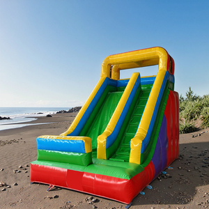 Nhà Máy Bán Hàng Trực Tiếp Chất Lượng Tốt 3*5M Khô Trượt <span class=keywords><strong>Inflatable</strong></span> Bouncy Trượt <span class=keywords><strong>Inflatable</strong></span> Trượt Lâu Đài Chất Liệu Mạnh Mẽ 0.55Mm PVC Làm - Product Image 5