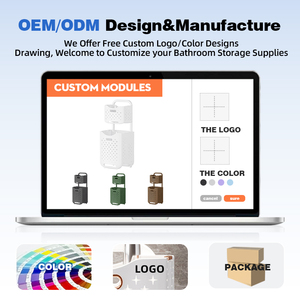 Cesto per <span class=keywords><strong>Bucato</strong></span> WANUO a 2/3 Ripiani Pieghevole, Traspirante e Antimuffa, in Plastica con Ruote - Product Image 6