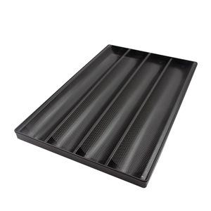 Plaque à baguettes en acier au carbone commercial, antiadhésive, perforée, pour la cuisson <span class=keywords><strong>de</strong></span> plusieurs pains français - Product Image 6