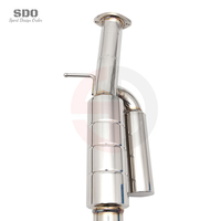 Échappement arrière en acier inoxydable SDO pour Toyota GR Yaris 1.6T 2020+ - Silencieux Valvetronic Performance - Kit de tuyaux polis miroir