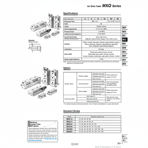 SMC Pneumatics Air Slide Table-Tabla de deslizamiento de aire, 2, 2 - Product Image 1