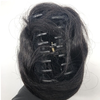 NL Chouchous chignons pince à griffes queue de cheval 100% cheveux humains style schrunchie chignon frange conception pour femme prix de gros
