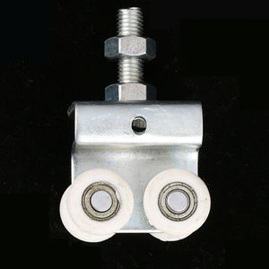 Roue de rideau de camion moderne JINWEI 15MM blanche <span class=keywords><strong>pour</strong></span> <span class=keywords><strong>porte</strong></span> <span class=keywords><strong>coulissante</strong></span>, <span class=keywords><strong>rail</strong></span> de <span class=keywords><strong>porte</strong></span> de grange suspendu, <span class=keywords><strong>chariot</strong></span> à roulettes - Product Image 3