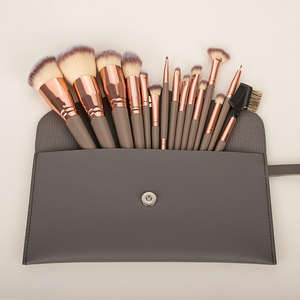 Set di <span class=keywords><strong>Pennelli</strong></span> <span class=keywords><strong>per</strong></span> Trucco 15 Pezzi con Logo Personalizzato, Alta Qualità <span class=keywords><strong>per</strong></span> Occhi e Labbra, Set Professionale con Contenitore - Product Image 5