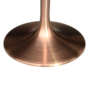 Base de <span class=keywords><strong>pied</strong></span> de table <span class=keywords><strong>tulipe</strong></span> en <span class=keywords><strong>métal</strong></span> or rose en acier inoxydable style moderne direct personnalisé en gros par l'usine - Product Image 5