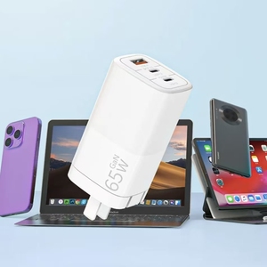 DENIXI 65W PD QC3.0 USB-C急速充電器、デスクトップ用3in1充電器、iPad、ノートパソコン、イヤホン対応、環境に優しい - Product Image 5
