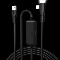 Indépendant Type C Charge Rapide USB C VR Casque Caméra Lumière LED Signal Booster Veste En Nylon Tresse USB C Câbles De Liaison De Données