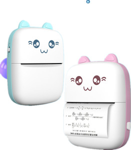 Mini Pocket Photo <strong>Printer</strong> for Kids Wireless Inkless BT Portable Picture Sticker 53MM Thermal <strong>Printer</strong> Gift Idea Stock <strong>Pink</strong>/Blue - Product Image 1