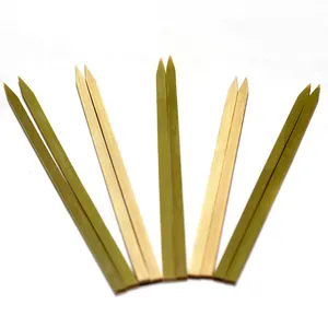 New Style Bamboo Flat Skewer High Quality Customize Bamboo Meat Skewers Sticks