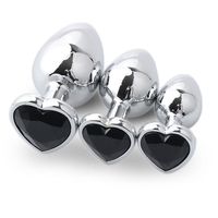 Herzform Diamant Basis Metall Anal Plug Sexspielzeug für Frauen Adult Butt Plug