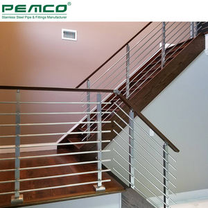 Sistema de Barandilla para Escaleras Interiores de Tubo Cuadrado, Barandilla de Escalera de Tubo de Acero Inoxidable - Product Image 2