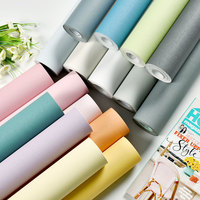 Papier peint autocollant en PVC Macaron, gaufré, imperméable, à coller et à décoller, amovible pour chambre à coucher, salon, cuisine et décoration intérieure
