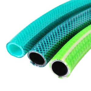 Tuyau d'arrosage flexible en PVC Tuyau d'alimentation en eau Tube en vinyle tressé de 3/8 pouces
