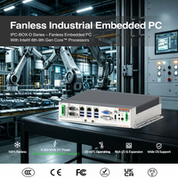 PC industriel embarqué sans ventilateur sur rail DIN, ODM/OEM, WiFi/4G/5G, IPC