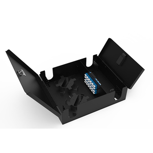 Pannello di distribuzione in fibra ottica <span class=keywords><strong>O</strong></span> 24 Core SC MPO 2LGX a parete con doppia porta esterna per data center interno 99009BK - Product Image 3