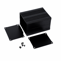 Boîtier en aluminium extrudé sur mesure 100*76*57mm, anodisé argent, pour projet de contrôle électronique de circuits imprimés (PCB), boîtier de commande IP54