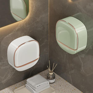 Boîte à Savon <span class=keywords><strong>Murale</strong></span> Sans Perçage en Plastique, Support de Savon pour Mur de Salle de Bain - Product Image 4