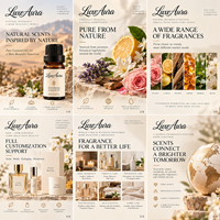 LuxeAura Aromatherapie Essentiële Olie 10ML voor Diffuser Luchtbevochtiger Massage Spa Kalmerende Natuurlijke Geur Groothandel OEM
