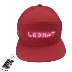 LED Display Flashing Hats Display Screen Advertising Cap Glowing Gifts LED  Lights Cap for See a Friend Block out The Sun Window Shopping at Night -  China Hip-Hop Flash Cap and Bluetooth