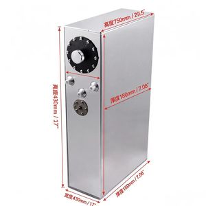 Tanque de Combustible Auxiliar Universal de Aluminio de 70L con Espuma Antisalpicaduras en el Interior, con Tapa con Sensor e Interfaz AN10 para Modificación de Automóviles - Product Image 4