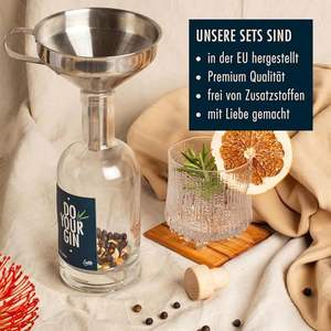 <span class=keywords><strong>Kit</strong></span> d'infusion de gin en verre artisanal avec bouteille d'épices Botaniques naturelles pour cocktails faits <span class=keywords><strong>maison</strong></span> Cadeaux d'anniversaire pour lui Ses hommes Femmes - Product Image 2