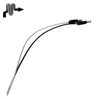Kabel 25cm 2468 22 Awg yang Dapat Disesuaikan Dengan Konektor Jantan Digunakan untuk Lampu Penanda Samping LED 3/4 inci