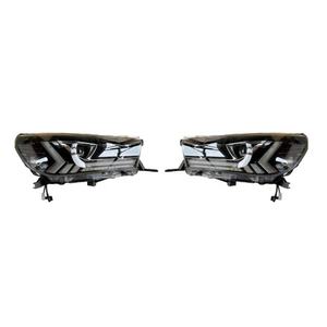 Feux de voiture modifiés REVO, adaptés aux véhicules Toyota Hilux 2015-2019, feux de jour à LED et blocs optiques. - Product Image 2