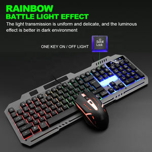 Lvkidron Elite Nieuwe Usb Muis <span class=keywords><strong>Combo</strong></span> 104 Toetsen Gaming Toetsenbord Met Regenboog Verlichting En Mobiele Beugel Voor Computer - Product Image 3