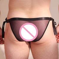 Heren sexy kanten slipjes erotische crossdress lingerie bikini sissy ondergoed doorzichtige slipjes met zijbandjes verstelbaar