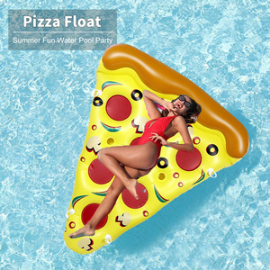 Nouveau style personnalisé : Grand matelas flottant gonflable en PVC jaune pour adultes, idéal pour les fêtes au bord de la piscine, accessoire photo - Product Image 2
