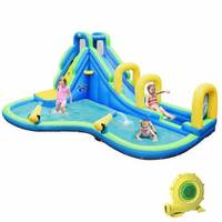 Château gonflable miniature pour bébé avec toboggan, usage commercial et domestique, en PVC/oxford 210D, garantie 4 ans, pompe à air incluse
