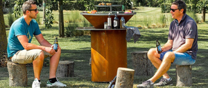 Barbecue extérieur en acier corten résistant à la rouille pour jardin - Product Image 5
