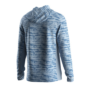 T-shirt à manches longues pour homme avec capuche UPF100+, coupe ergonomique avec panneau en mesh pour la circulation de l'air - Product Image 2