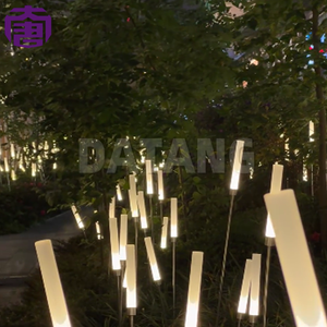 Lámpara LED Decorativa con Diseño de Diente de León y Hierba de Pampas, Impermeable, de Acero Inoxidable, para Uso en Parques - Product Image 5