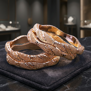 Gold Plated <b>Forming</b> Bangles, Custom Gold Bangles, Luxury Bangles, Fashion Bracelets & Bangles, Gold Filled Jewelry Oro Joyeria. - Product Image 4