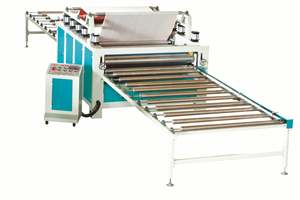 Machine de laminage de films, machine de collage à plat pour plaques d'acier et films polymères, pour ligne de laminage PVC, PET, HPL - Product Image 2